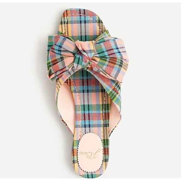 {J. Crew} Abbie Bow Scandals in Ribbon Plaid 9.5 - Picture 5 of 6